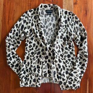 Sutton Cashmere Animal Print Sweater